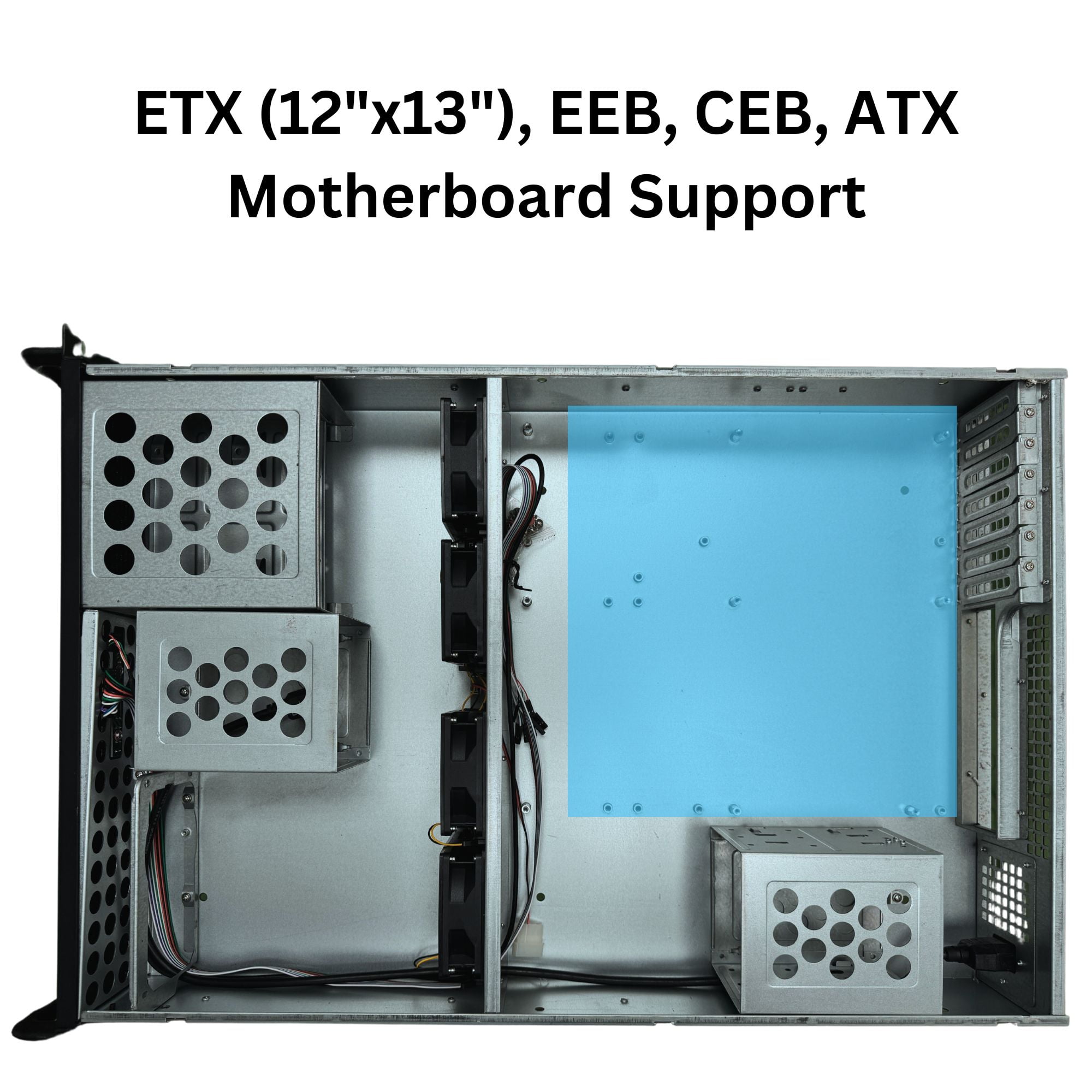 RACKOWL 2U Server Chassis, Rackmount Server Case; 8x HDD Bays (6*3.5" & 2*5.25"); E-ATX/ CEB/ EEB/ ATX Motherboards,  Fans 4x 80mm, Size:16.8x 3.5x 25.0"