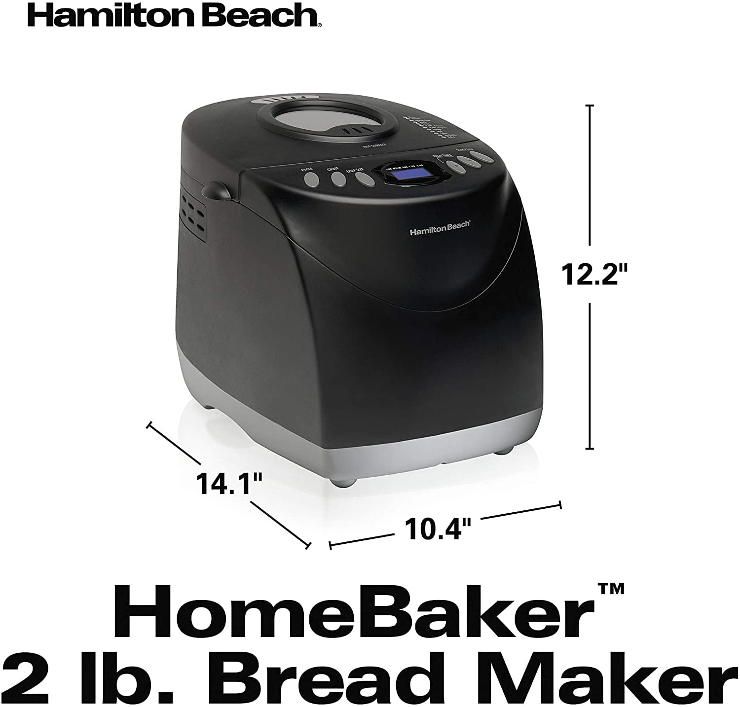 Hamilton Beach Home Baker 2 Pound Automatic Breadmaker with Gluten FREE Setting 