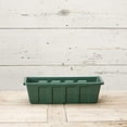 thumbnail image 3 of Novelty Flower Box Plastic Planter - UV Resistant, Rectangular - 18-Inch, Green, 3 of 5