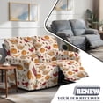thumbnail image 3 of TSOVTHRID Pumpkin Cardinal Maple Leaf Print Reclining Loveseat Covers with Elastic Bottom 6-Piece Loveseat Recliner Cover, Washable Sofa Furniture Protector for Pet Dog Home Fall Decor, 3 of 7