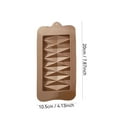 thumbnail image 3 of Qnjujn Silicone Chocolate Bar Mold 6-Cavity - Non-Stick Deep Pour for Candy Wax Protein Bars - Oven Freezer Safe Baking Tool for Halloween Christmas DIY Desserts, 3 of 8