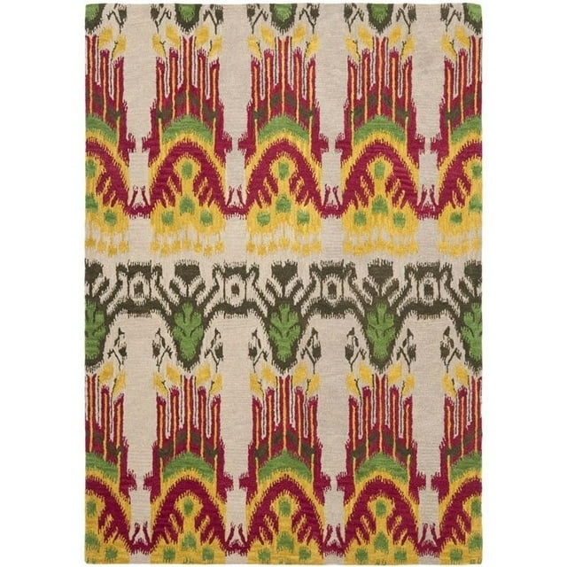 Safavieh Ikat Beige Contemporary Rug - 6' x 9'