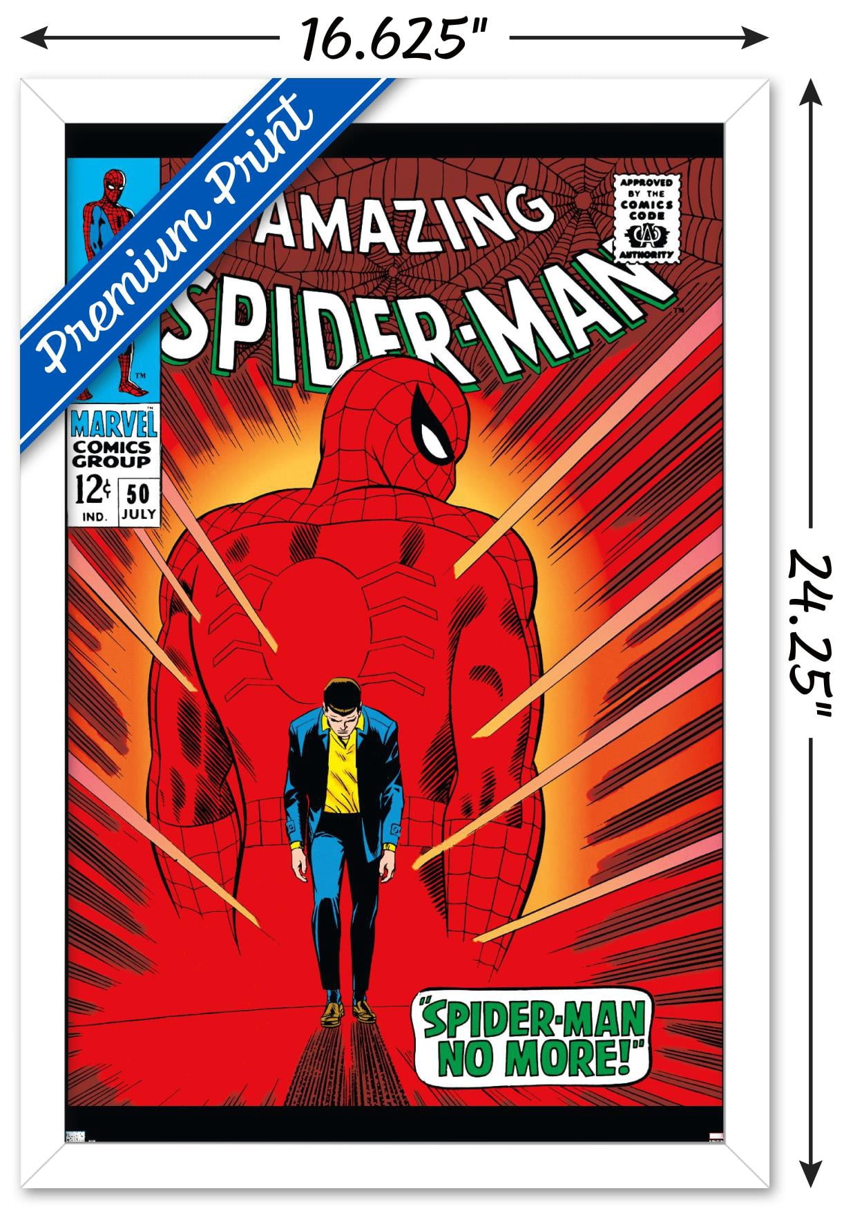 Marvel Comics - Amazing Spider-Man #50 Wall Poster, 14.725" x 22.375" Framed