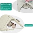 thumbnail image 4 of JANKS Small Puffer Crescent Shoulder Bag for Women, Nylon Quilted Puffy Crossbody Purse, Cute Hobo Shoulder Handbags （Green), 4 of 9
