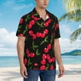 thumbnail image 5 of JUNZAN Cherry Pattern Hawaiian Shirt for Men,Summer Beach Casual Short Sleeve Button Down Shirts-3X-Large, 5 of 9