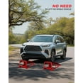 thumbnail image 2 of 2 Pack Heavy Duty 5 Ton Hydraulic Car Ramps with Adjustable 9.3-14 Inch Height, Low Profile Service Ramps for Trucks, SUVs, Trailers, Oil Changes,11,060 lbs Capacity, 2 of 6