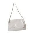 thumbnail image 4 of Bolso de hombro para mujer, bolso cruzado informal de piel sintética para compras al aire libre. Blanco, 4 of 9