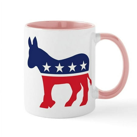 

CafePress - Democrat Donkey Mug - 11 oz Ceramic Mug - Novelty Coffee Tea Cup