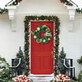 thumbnail image 4 of kladzum Christmas Decoration Wreath Door Hanging Christmas Scene Arrangement Wall Hanging Holiday Party Decor Christmas Wreaths for Front Door, Windows, Fireplace, 4 of 6