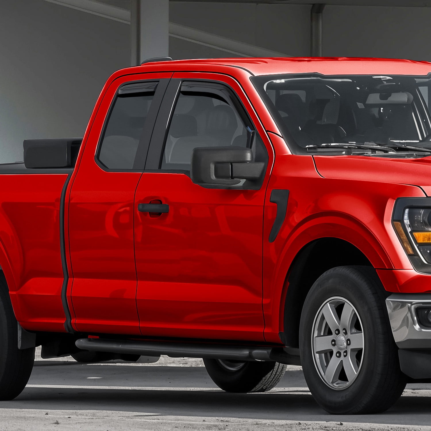 Voron Glass in-Channel Extra Durable Rain Guards for Ford F150 2021-2026 SuperCab, Window Deflectors, Vent Window Visors, 4 Pieces - 200716
