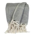 thumbnail image 1 of Parkland Collection THRE21671 Nagar Transitionnelle Tissé Main Jeter Couverture&44; Gris & Blanc, 1 of 1