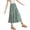 Green, variant on Midi Skirts for Teen Girls Print A Line Elastic Waist Half Body Dresses Summer Casual Loose Boho Beach Vacation Dresses