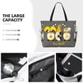 thumbnail image 4 of Japuie Bee Kind Print Large Capacity Beach Travel Bag,Waterproof Beach Totes Bags for Women Men,Foldable Pool Bag with Zipper, 4 of 5