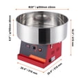 thumbnail image 3 of KFFKFF Commercial Cotton Candy Machine Sugar Floss Maker 1000W for Party Red, 3 of 9