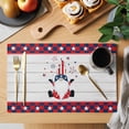 thumbnail image 2 of Independence Day Placemats Set of 12, Gnome Rustic Wood Non-Slip Place Mats Washable Table Mats for Kitchen Dining Table Decorations Indoor/Outdoor, 2 of 9