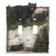 thumbnail image 5 of Ebros Set of 2 Pine Trees Bear Electrical Wall Cover Plate Double Toggle Switch, 5 of 6