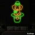 thumbnail image 2 of Craftnamesign Dachshund Dog Neon Sign, St. Patrick’s Day Sign, Kid Gifts, 2 of 4