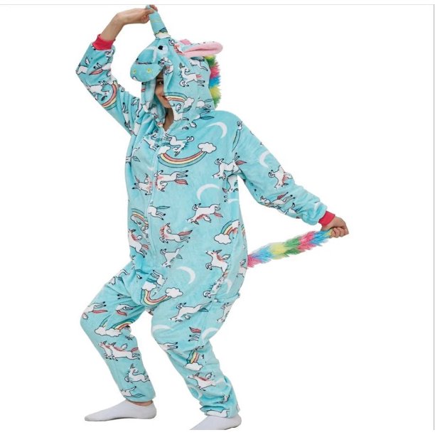 Disfraz de dibujos animados Unisex para adultos, pijamas de franela para Halloween y Navidad