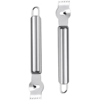2Pcs Stainless Steel Lemon Zester Grater with Hole Citrus Orange Peeling Tool Fruit Peelers Mandolines and Slicers Graters, Peelers and Slicers