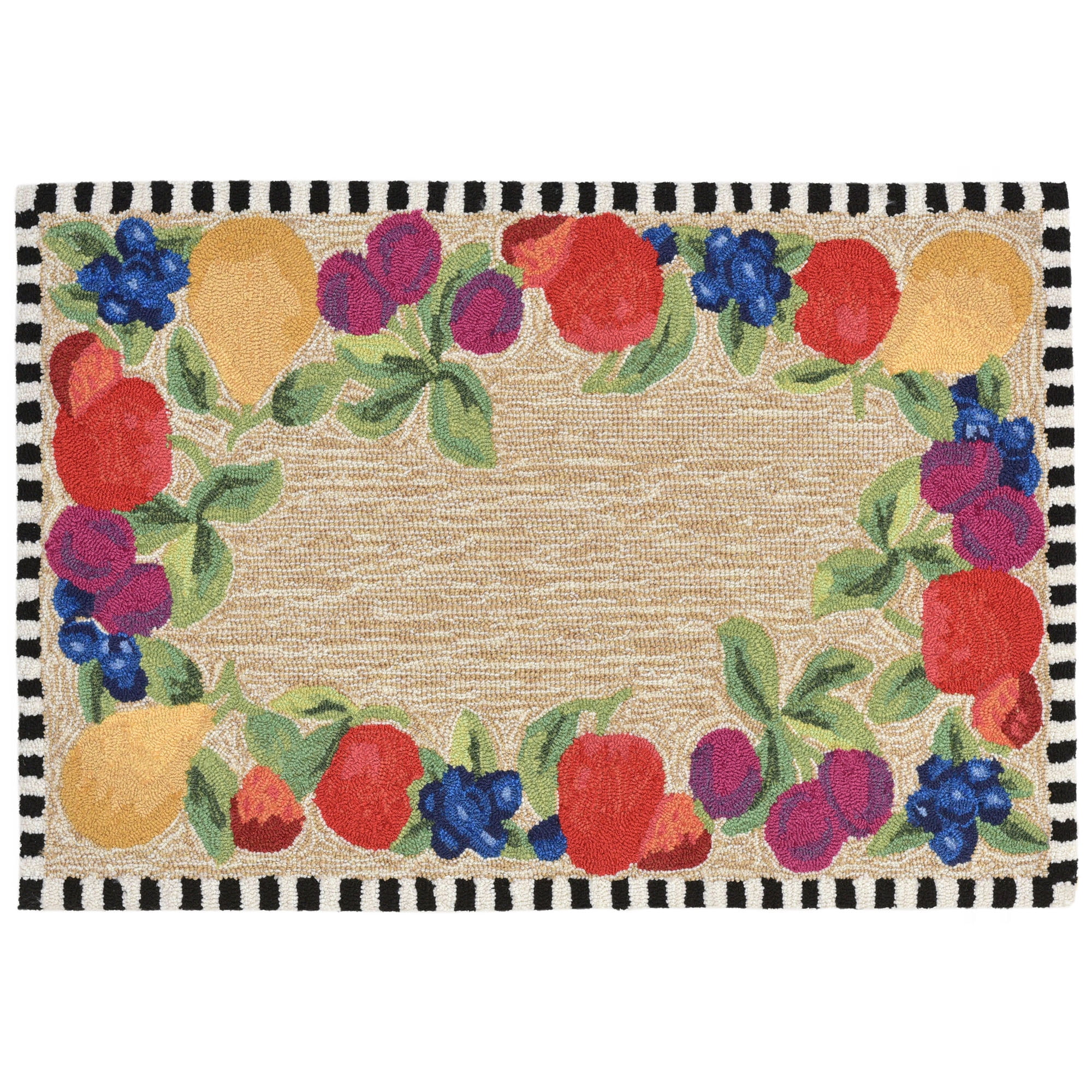 Liora Manne Frontporch Fruits Indoor/Outdoor Rug Multi 42"X66"