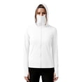 thumbnail image 5 of IUYRTFE Women's UPF 50+ Hooded Sun Protection Jacket Full Zip Long Sleeve with Face Mask and Thumbholes Lightweight Outdoor Coat, 5 of 5