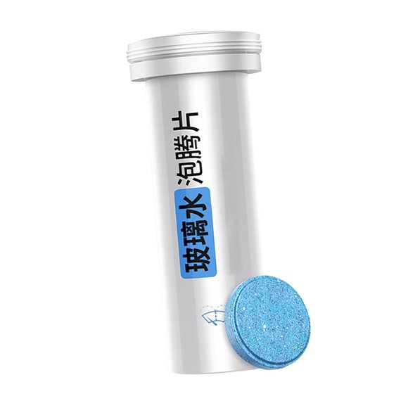 Windshield Glass Washer Tablets, Car Glass Washer Concentrated Effervescent Tablets Convenient Use for Car