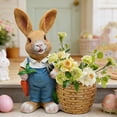 thumbnail image 2 of Dvumao Easter Decorations, Resin Crafts Rabbits Flower Pot Ornaments For Garden Courtyard Decorations Window Sill Microbonsai Easter, 2 of 6