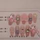thumbnail image 4 of Muñeco de dibujos animados Sanrioed My Melody Hello Kitty, Parche de uñas tridimensional hecho a mano, juguete de Anime para niñas, regalo de juguetes, nuevo, 4 of 4