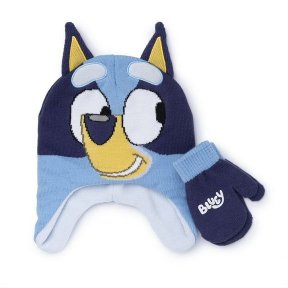Bluey Toddler Hat & Mittens 2-Piece Set (One Size)