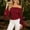 Red, variant on Women off Shoulder Lace Blouse, Convertible Square Neck Bell Long Sleeve Slim Top, Casual Elegant Shirt for Summer Autumn Dating Daily Outfits Purple L(L)