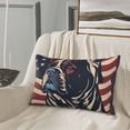 thumbnail image 6 of Haiem Pillowcase for Hair and Skin Queen - Patriotic Bulldog Art Printed Soft Pillowcase with Envelope Closure-16"x24", 6 of 8