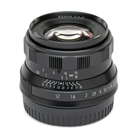 UPC: 0040962926123 | Koah Artisans Series 35mm f/1.2 Manual Focus Lens for Canon EOS-M Mount (Black)