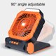 thumbnail image 3 of Ventilador Solar Para Acampar, 4 Velocidades, 3 Modos De Luz LED, Ventilador Con Energía Solar De 7800 MAh, Funciona Con Pilas Para Pescar, 3 of 7