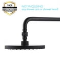 thumbnail image 4 of Shower Head Swivel Ball Joint Shower Connector Adapter Brass Adjustable Shower Arm Extension Universal Component Matt Black, PSB101-BK, 4 of 7