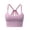 Pink, variant on Womens Seamless Multi Thin Strappy Back Sports Bras Scoop Front Neck Crisscord Rear Firm Supportive Comfortable Yoga Pilates Stretch Training Everyday Bras
