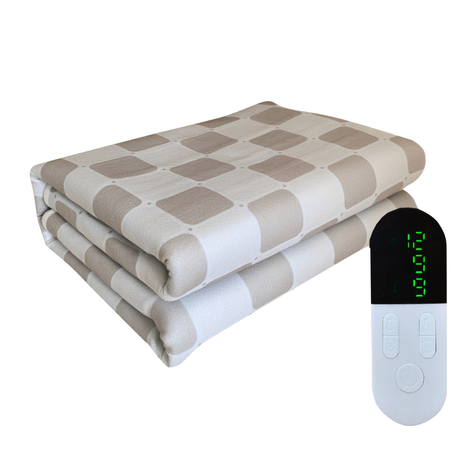 Heated Blanket Electric Throw Checkered- 30x60 Inches Soft Flannel Heating Blanket, Fast Heating Blanket 6 Heating Levels & Auto Off