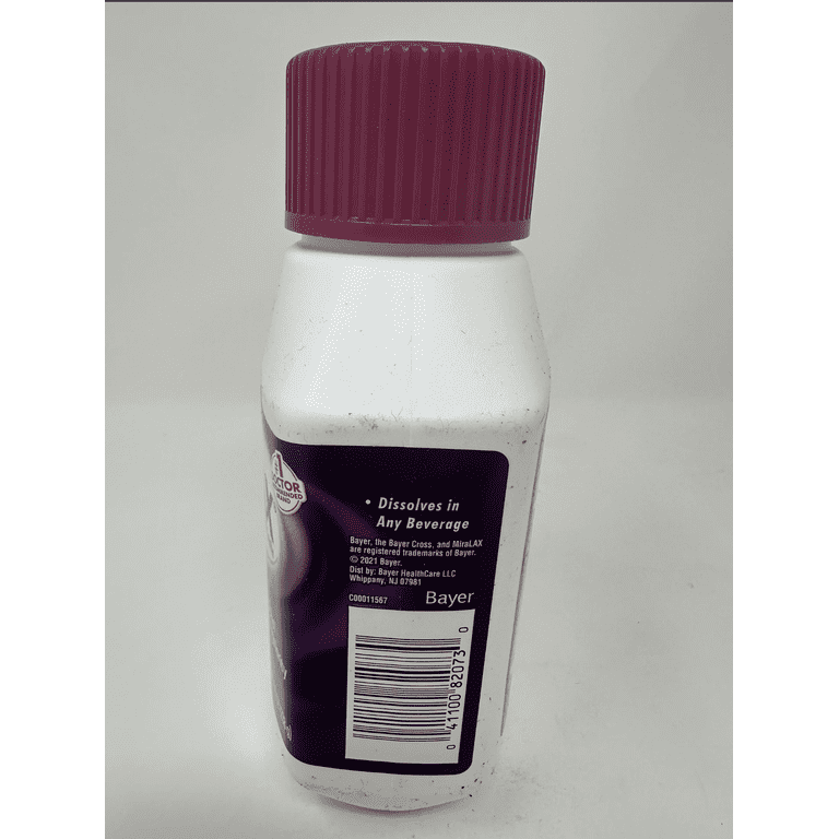 Miralax laxative powder, 8.3 oz part no. 80585 (1/ea) - Walmart.com