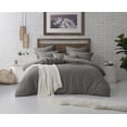 thumbnail image 3 of Natural Crinkle Fabric Ultra Soft Solid Duvet Cover Set - Zipper Closure, 3 of 3