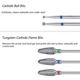 thumbnail image 4 of Juego de brocas para uñas Fantexy, 10 piezas de cerámica de carburo de tungsteno, 4 of 9