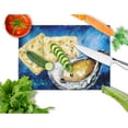 thumbnail image 2 of Caroline's Treasures Oysters Two Crackers Glass Cutting Board Large, 2 of 2