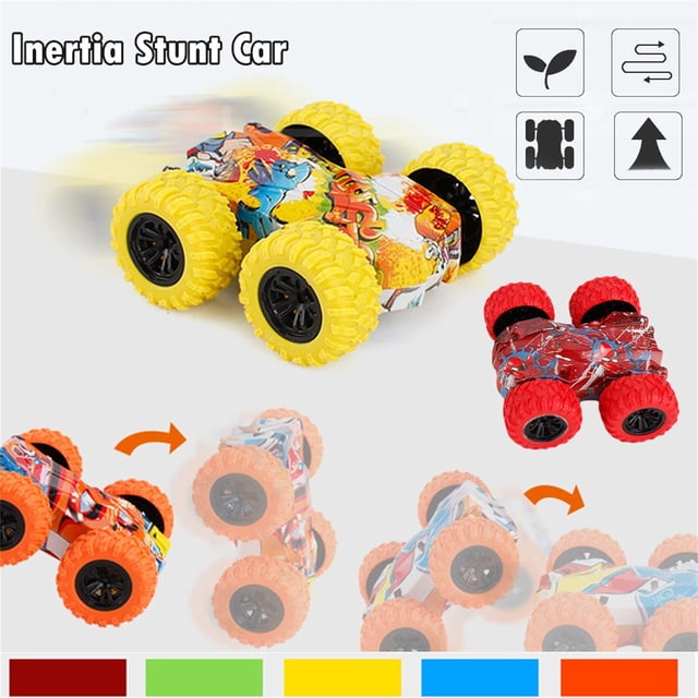 Fiudx Ofertas Flash Artículos En Oferta -Doble Cara Truco Graffiti Coche todoterreno Modelo Coche Vehículo Niños Juguete Regalo