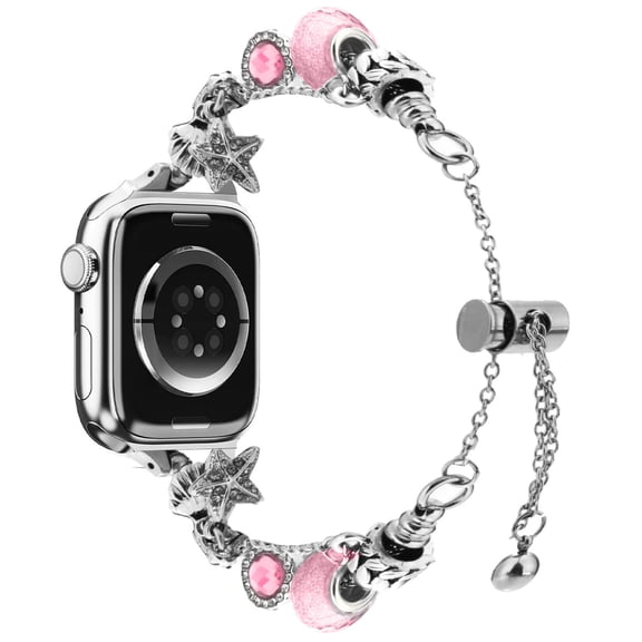 Gemstone Charm Pendant Bracelet Band for Apple Watch 42mm / 41mm / 40mm - Pink