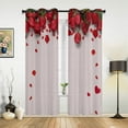 thumbnail image 3 of Hawaii Garden Trees Valance Window Curtains for Living Room Bedroom Kitchen Home Ready-made Youth Room Window Curtains, 3 of 7