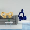 thumbnail image 2 of Tirador De Latón Con Forma De Lazo Para Muebles. Figura Humana Abstracta, Estatua Del Pensador. Decoración Para Cajones De Cocina. Tirador Bonito Y Fácil De Instalar Para Armarios Y, 2 of 8