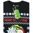 thumbnail image 4 of Rick And Morty Mens Black Christmas Jumper, 4 of 5