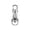 Silver, variant on Bright Portable Aluminum Keyring Light for Outdoor Adventures Compact Flashlight with -Mode Bezel Rechargeable Emergency Night Walking and Camping