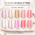 thumbnail image 2 of Morovan 10 Translucent Colors Gel Nail Polish Set,Milky White Pink Nude Brown Shades for Year Round Wear, 2 of 9