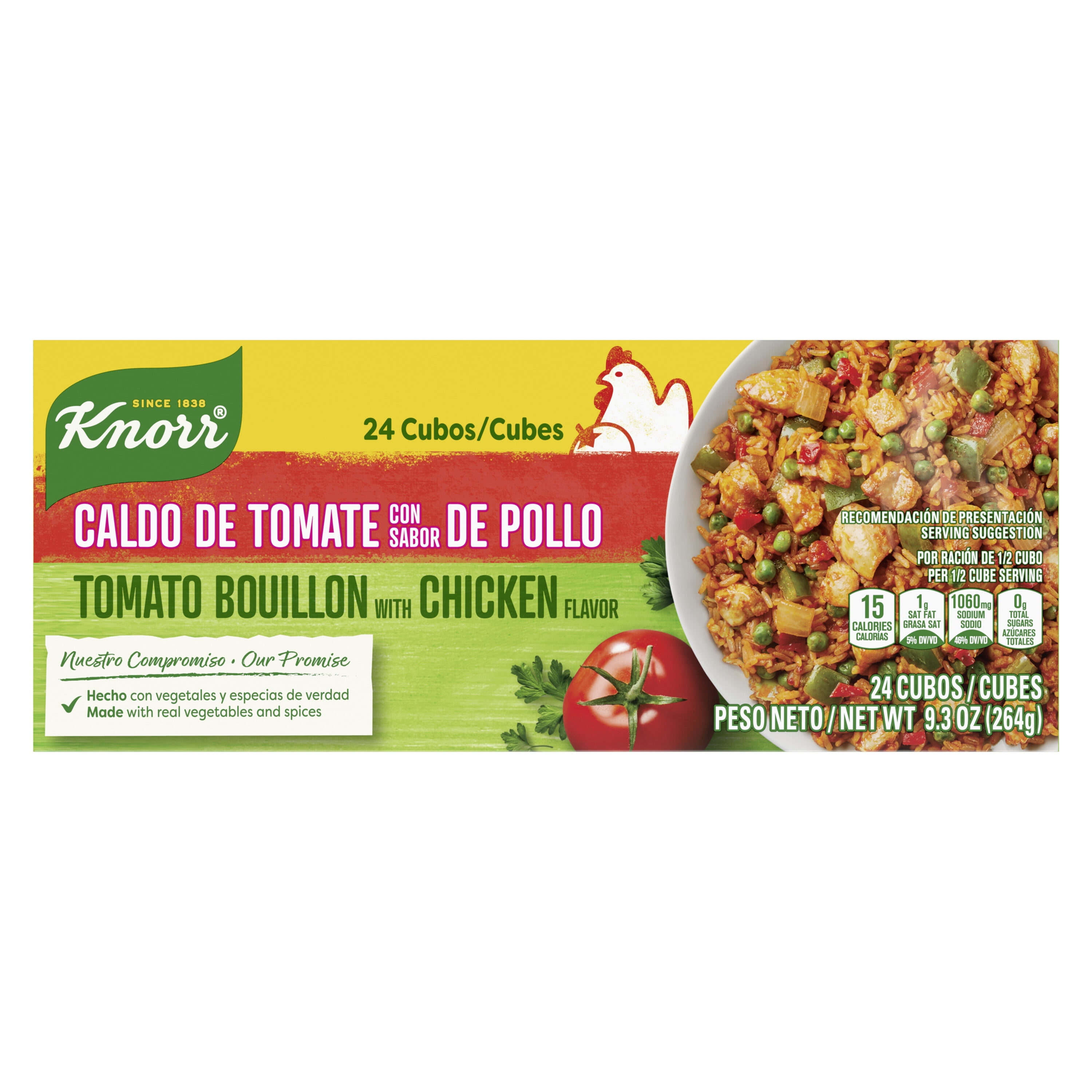 (36 pack) Knorr Tomato with Chicken Flavor Bouillon Cubes, 9.3 oz 24 Pack