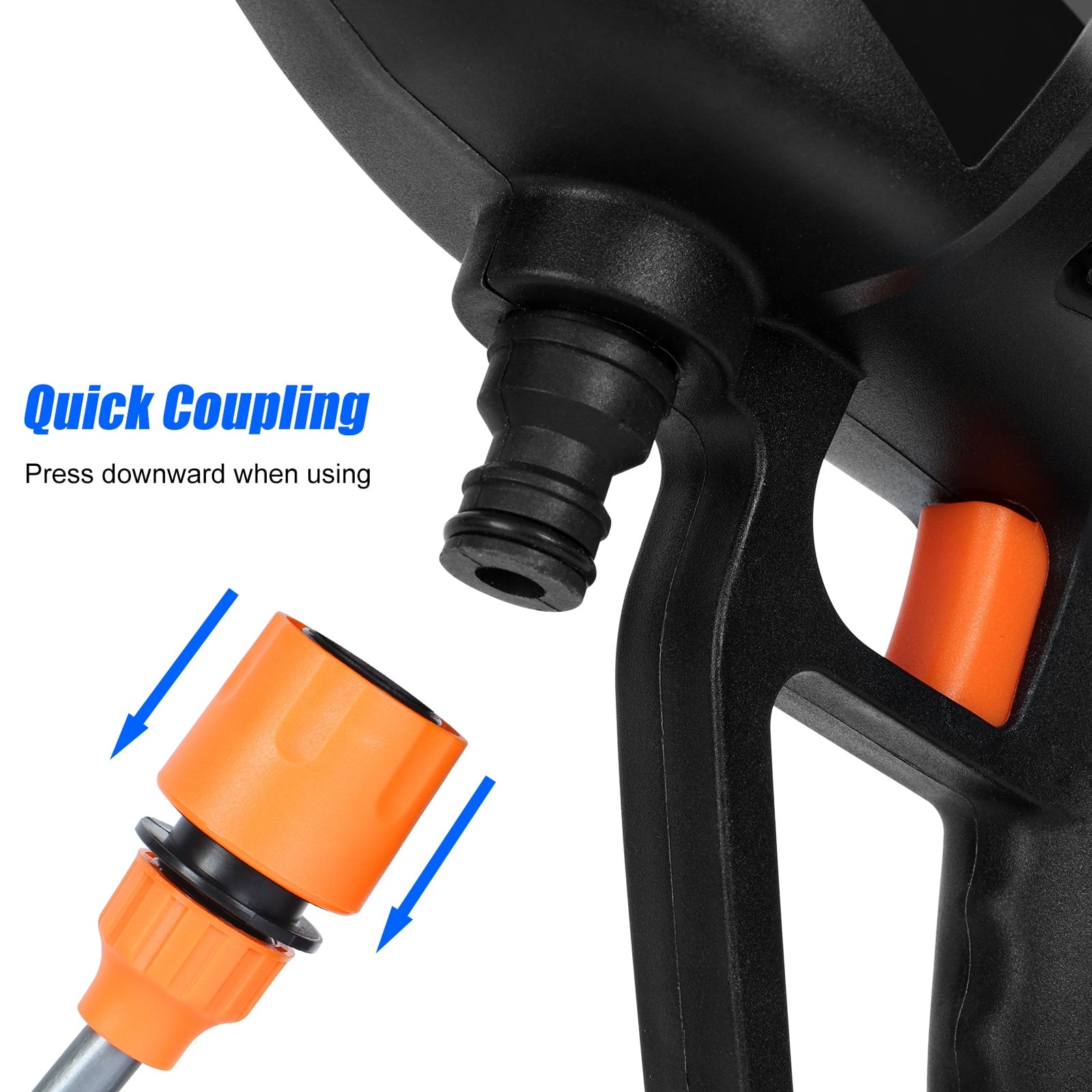 Cordless Pressure Washer, 3300 r/min Portable Cordless Power Washer, 24V 1500mAh Battery Powered Pressure Washer, 6-in-1 Nozzle High Pressure Washer Gun, Handheld Pressure Washer for Car,Home,Garden