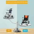 thumbnail image 4 of Ultralight Transport Wheelchair, Folding Portable Boarding Travelling Wheelchair with Hand Brake, Wheelchairs for Adults,Folding Wheelchairs， Trolleys for Elderly Aircraft Travel, 4 of 7